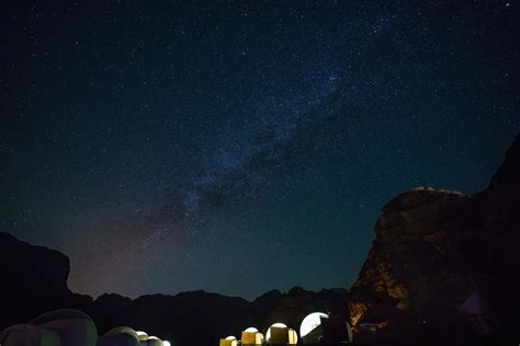 Milky Way Over The Mountains At The Wadi Rum Desert Jordan 2010743