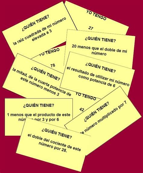 Primero de primaria por carm. CADENA DE CÁLCULO MENTAL: Juego: "Yo tengo….. ¿Quién tiene? | Juegos y matemáticas