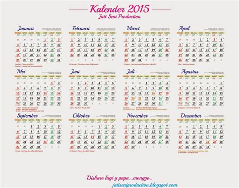 Kalender 2015 Lengkap New Calendar Template Site