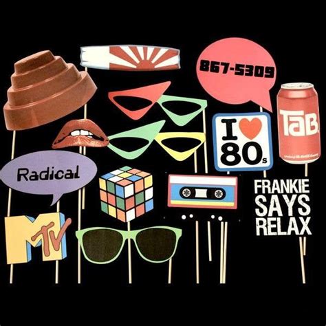 80s Themed Photo Booth Props By Igotmadpropsshop On Etsy Photo Booth