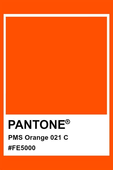 Neon Orange Pantone