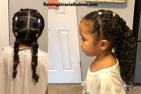 Mixed Girl Hairstyles A Cute Easy Style For Biracial Curly Hair