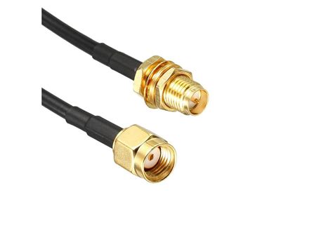 antenna extension cable rp sma male to rp sma female low loss 33 ft rg174 2pcs newegg ca