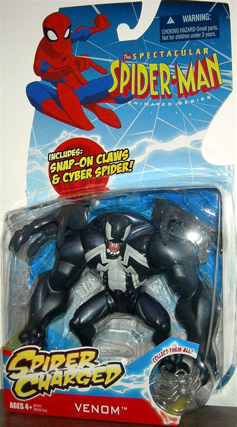 Venom Spectacular Spider Man Animated Series Spider Charged Action Figure