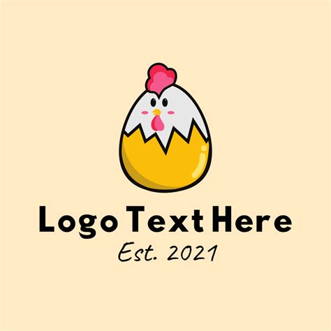 Chicken Egg Mascot Logo Brandcrowd Logo Maker