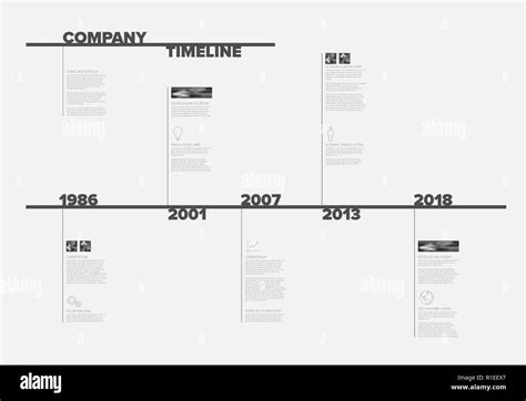 Vector Infographic Timeline Report Template With Nice Typography Stock