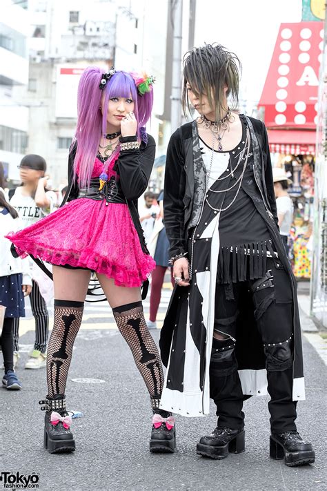 Visual Kei Fans In Harajuku W Sex Pot Revenge Fernopaa Strange Freak And Colorful Hair Tokyo