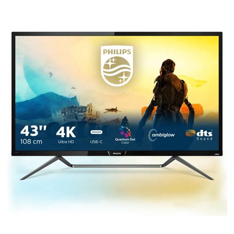 Philips Philips 436m6vbpab00 4k Hdr Display With Ambiglow Business