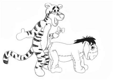 Rule 34 Cutterfl Disney Eeyore Male Only Monochrome Smooth Skin Tagme Tigger Winnie The Pooh