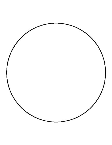 Printable Circle Template Shape Templates Circle Template Circle