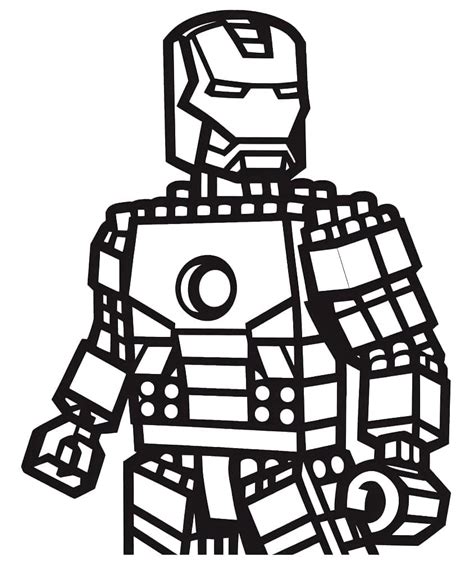 Dibujos De Lego Iron Man De Marvel Para Colorear Para Colorear Pintar