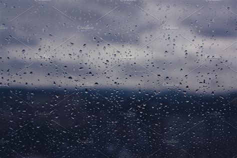 Raindrops On The Window High Quality Industrial Stock Photos