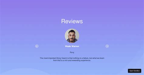 Review App Reactjs Codesandbox