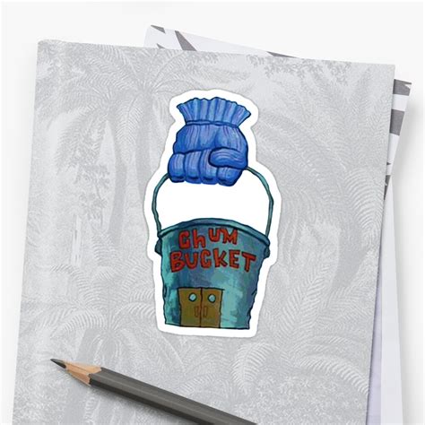 There are 49 chum bucket for sale on etsy, and they cost 16,06 $ on average. "Chum Bucket" Sticker by katikat | Redbubble