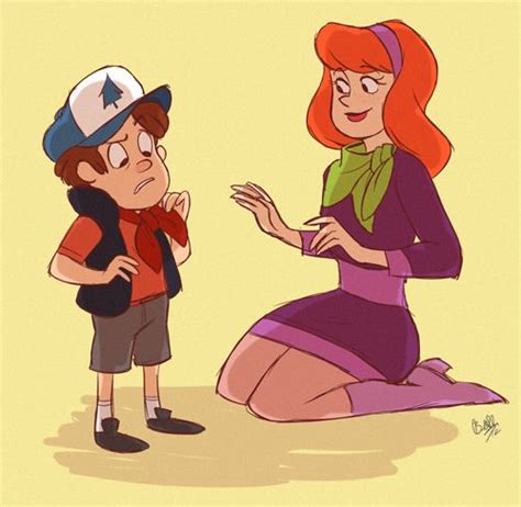 dipper and daphne velma dinkley gravity falls scooby doo mystery incorporated