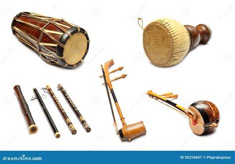 Set Of Thai Musical Instruments Stock Photo 44995134