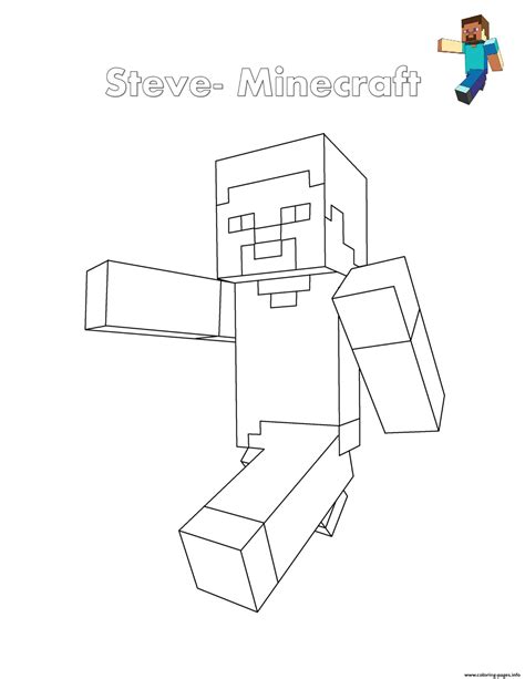 21 Minecraft Steve Coloring Pages Free Coloring Pages