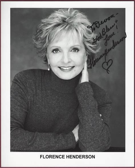 Florence Henderson The Brady Bunch Actress Signed Ph