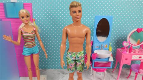 Barbie And Ken Morning Routine Shower Bath Youtube