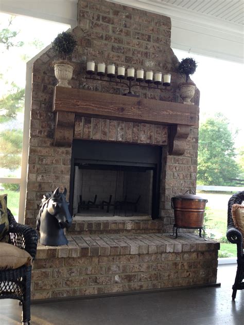 Back Porch Fireplace Outdoor Fireplace Decor Outdoor Living Kitchen