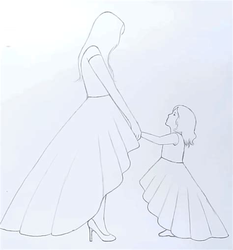 Mothers Day Drawings With Pencil For Beginners How To Draw Mothers
