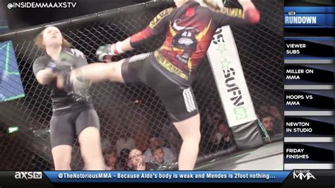 A Brutal Wmma Headkick In Viewer Submissions On Inside Mma Youtube