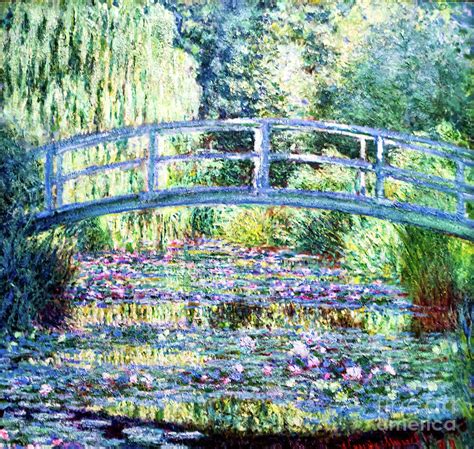 Water Lily Pond Green Harmony By Monet Painting By Claude Monet