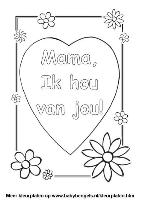 Kleurplaten Trouwdag Mama En Papa