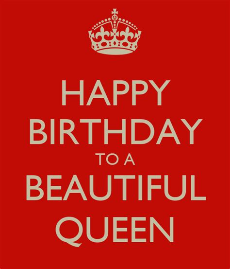Happy Birthday To A Beautiful Queen Poster Aadam Keep Calm O Matic