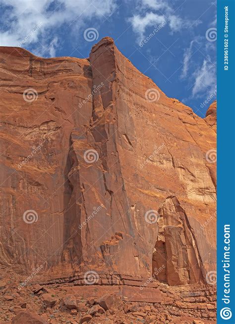 Soaring Red Rock Cliffs In The Desert Stock Photo Image Of Dramatic
