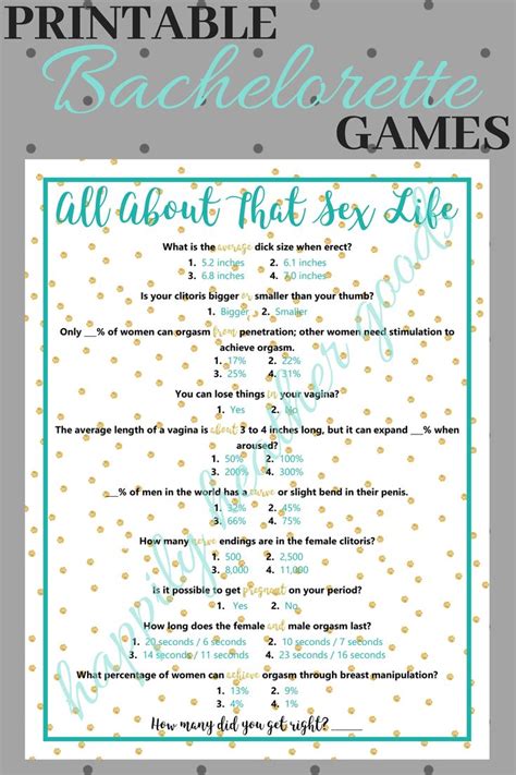 bachelorette party game all about that sex life sex trivia etsy awesome bachelorette party