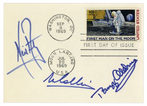 Lot Detail - Apollo 11 First Day Cover Boldly Signed by Neil Armstrong