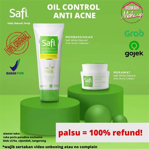 SAFI NATURAL ACNE CLARIFYING CLEANSER TEA TREE OIL ANTI ACNE CREAM 20GR