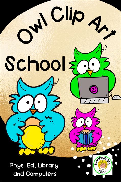 An Owl Clip Art School Poster With Three Owls