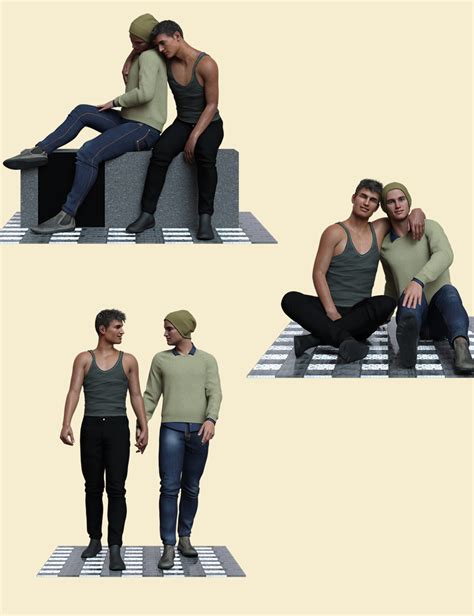 Significant Other Couple Poses For Genesis 81 Male Daz 3d