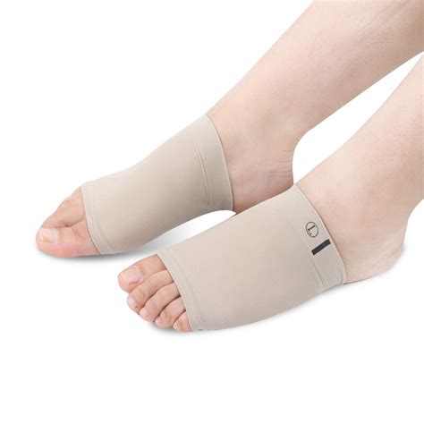 Elastic Bandage Flat Foot Orthotics Foot Massage Silicone Pad Heart Arch Pad In Peds And Liners