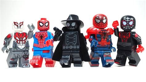 Spider Man Spider Verse Unofficial Lego Minifigures Youtube
