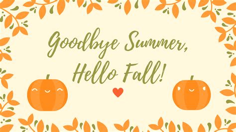 Bye Summer Hello Fall Wallpapers Wallpaper Cave