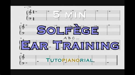 Abc 1 Solfège Ear Training Read Notes By Ear Youtube