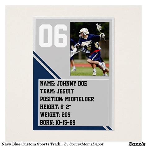 Trading cards are used by many of our customers as an educational tool. Navy Blue Custom Sports Trading Card Pack (100) | Zazzle ...
