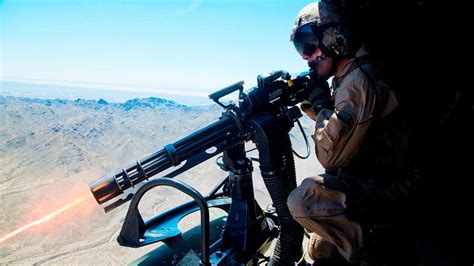 Usmc Helicopter Door Gunner Uh 1y Aerial Gunnery