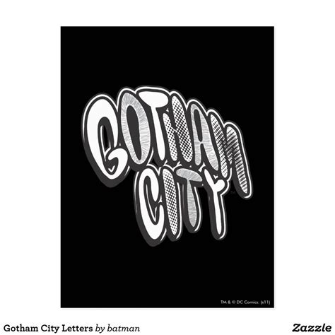 Gotham City Letters Postcard While Supplies Last Grab These Popular