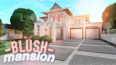 Bloxburg Aesthetic Blush Mansion Youtube