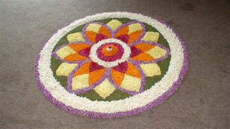 Soul Art Rangoli With Flowers