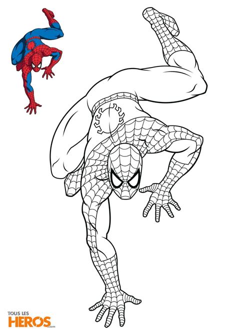 Coloriage Spider Man Primer