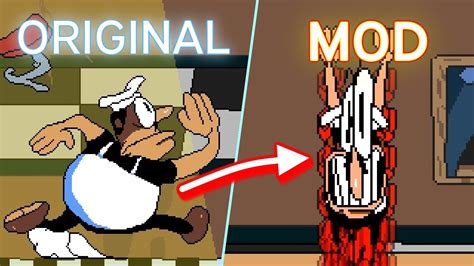 pizza tower and pizza massacre have switched roles ~ peppino movement [pizza massacre mods