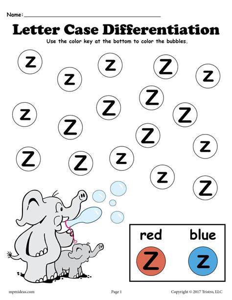 Abc letter tracing sheets for preschool or kindergarten classroom for teachers to use for practice and learning letters. Letter Z Do-A-Dot Printables For Letter Case ...