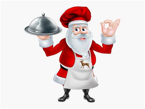 Santa Claus Chef Free Transparent Clipart Clipartkey