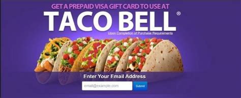 Taco bell provides direct connections through its app to this gift card. Get a TacoBell Gift Card Now! in 2020 | Taco bell gift ...