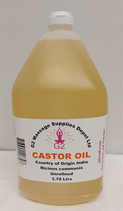 Castor Oil 1 Gal — G2 Massage Supplies Depot Ltd